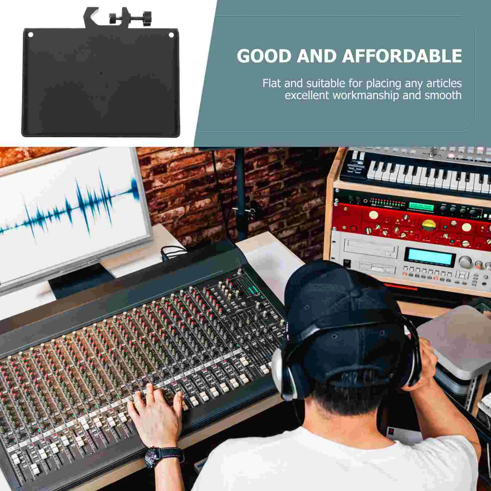 2 Pcs Sound Card Tray Holder Broadcast Rack Live Storage Microphone Stand for Cell