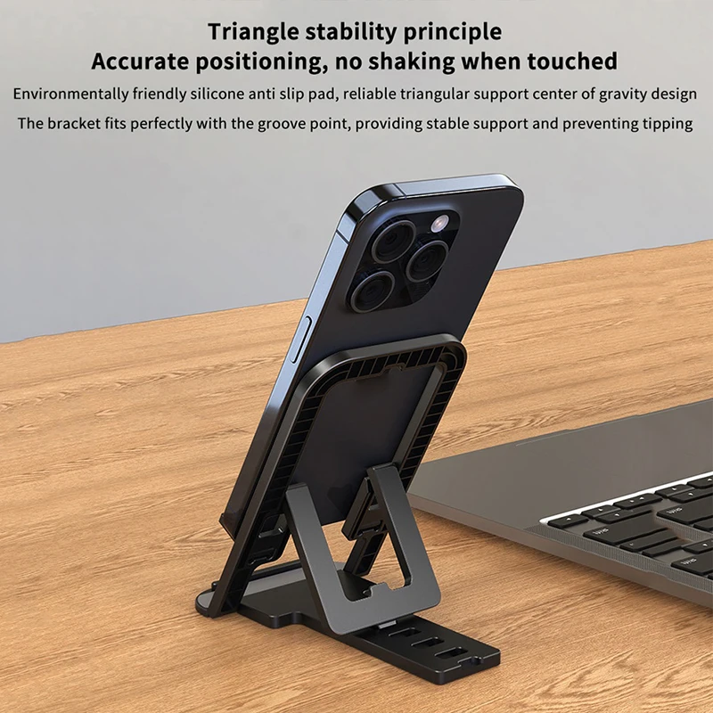 

Universal Foldable Mobile Phone Holder Portable Desktop Adjustable Phone Stand For Iphone 16 15 Xiaomi Desk Lazy Bracket
