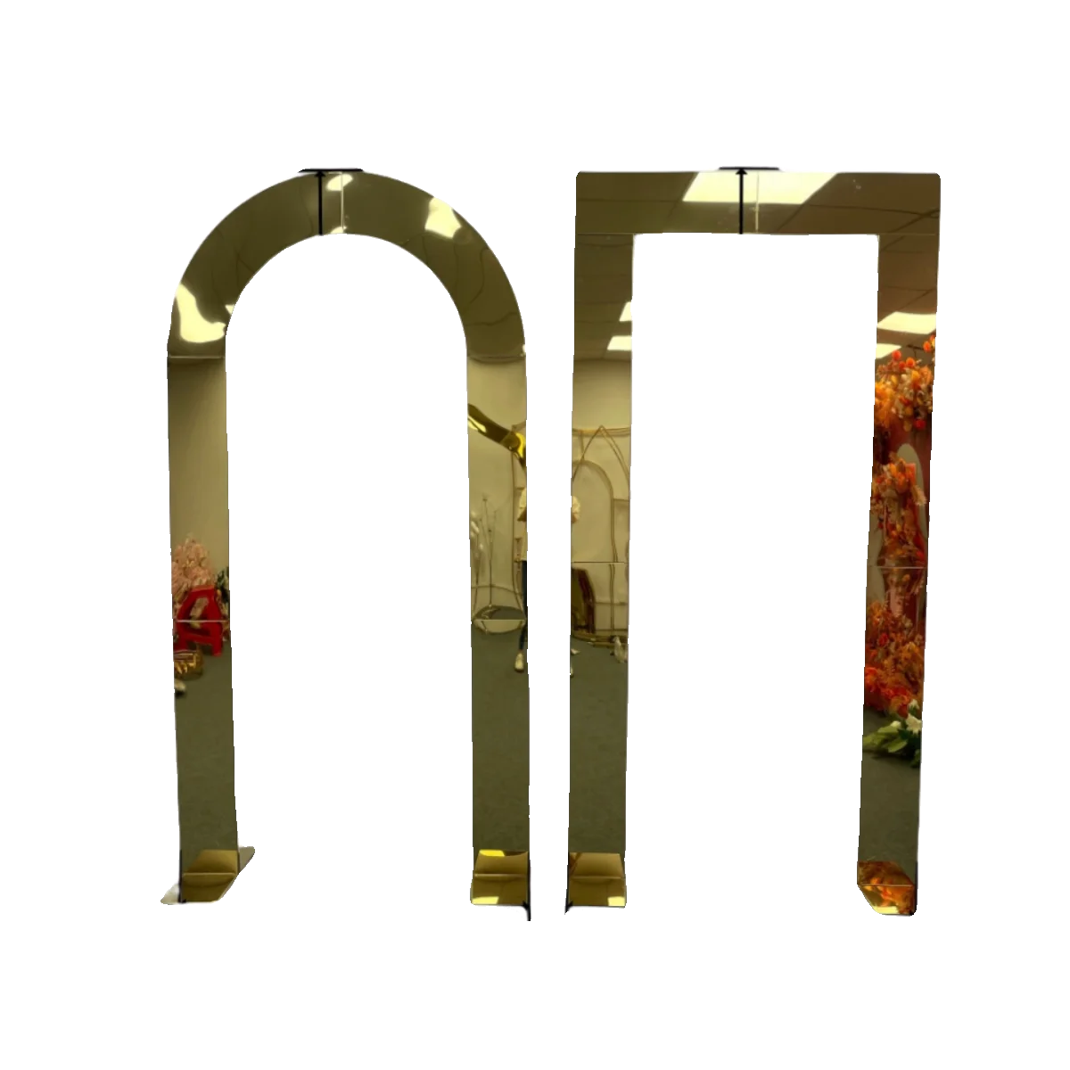 

Новые свадебные декорации: позолоченная железная рама, оформление свадебной сцены, арка из нержавеющей стали, экран для зоны встречи гостей, декоративный фон.