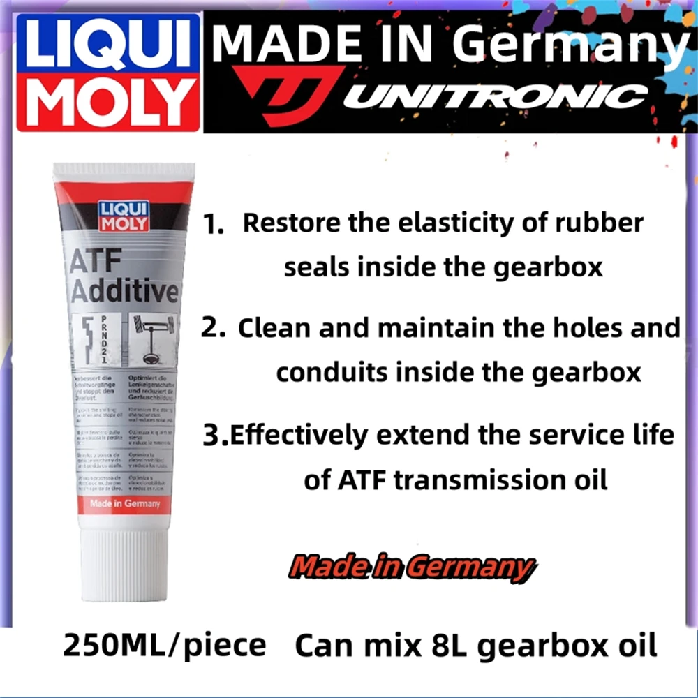 

Original Liqui Moly ATF Additive Tube Gear Oil Additive for AT Transmission Power Steering Rack Trans Liqui Moly Additive 250 ML