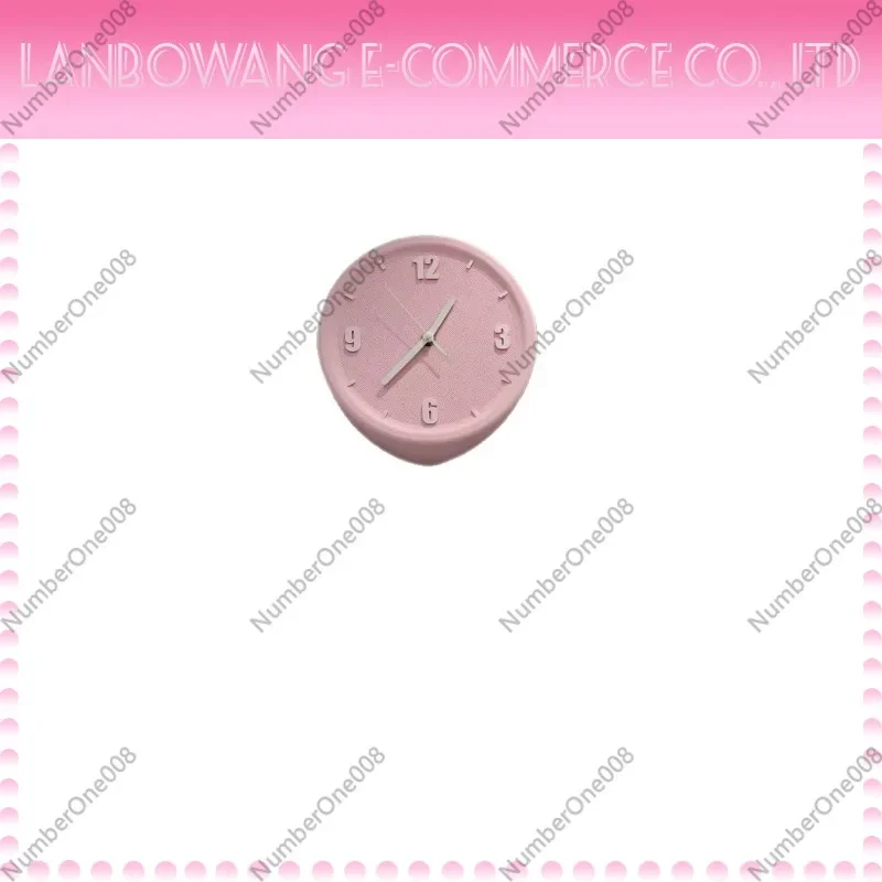 Minimalist Silent Wall Clock, Damage-Free Corner Fit for Living Room Bedroom, Modern Tech Creative Art Decorative Timepiece