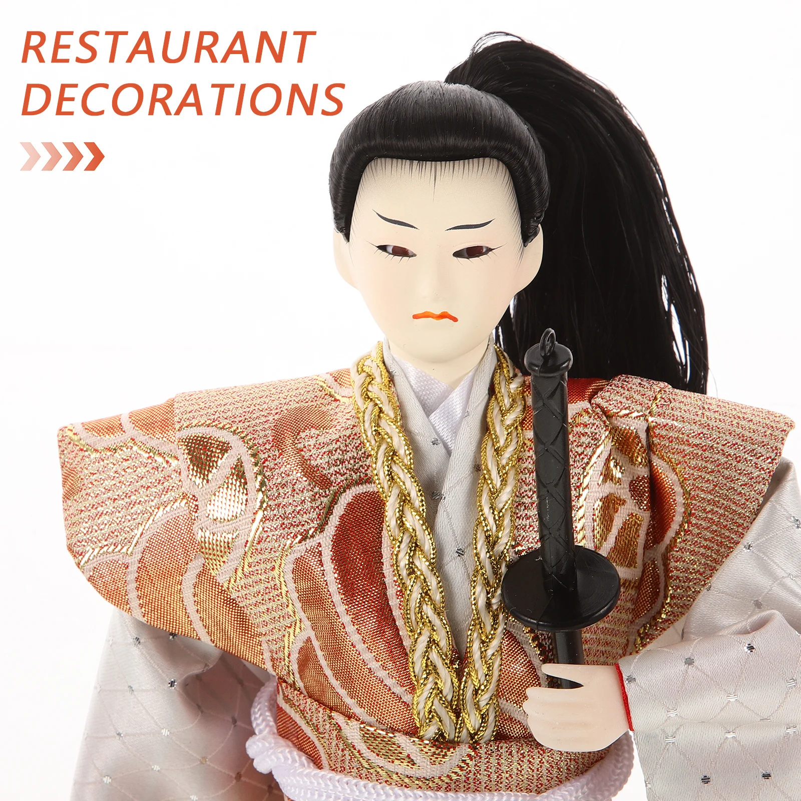 

Самурайский орнамент в японском стиле, стабильный прочный материал, домашнее украшение, офисный рабочий стол, декоративная японская статуя