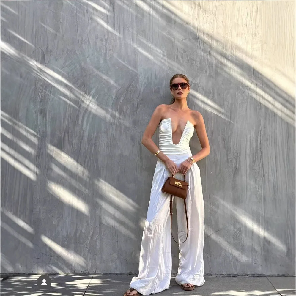 Sexy Deep V Crisscross Halter Bikini Swimsuit High Cut Two Way Wear Women Summer Beach Party Poolside Vacation Swimwear