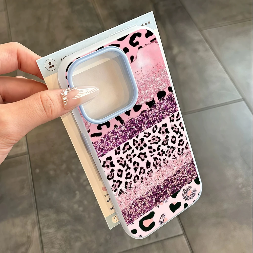 Luxuriöse Leopardenmuster-Hülle für iPhone 17 15 16 14 Pro Max Case Plus für iPhone 13 11 12 ProMax XS XR 8 Plus Sturzsichere INS-Hüllen – Detail 7