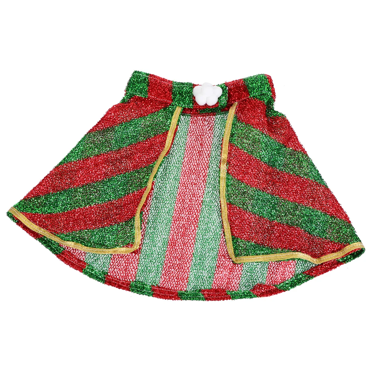 

Cats Colorful Cloak Pet Striped Turn into Christmas Costume Green Cloth Clothes