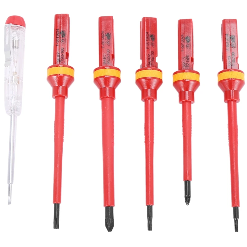 13 pcs vde isolierter Schrauben dreher Satz CR-V Hochspannung 1000V magnetische Phillips Schlitz Torx Schrauben dreher langlebige Handwerkzeuge