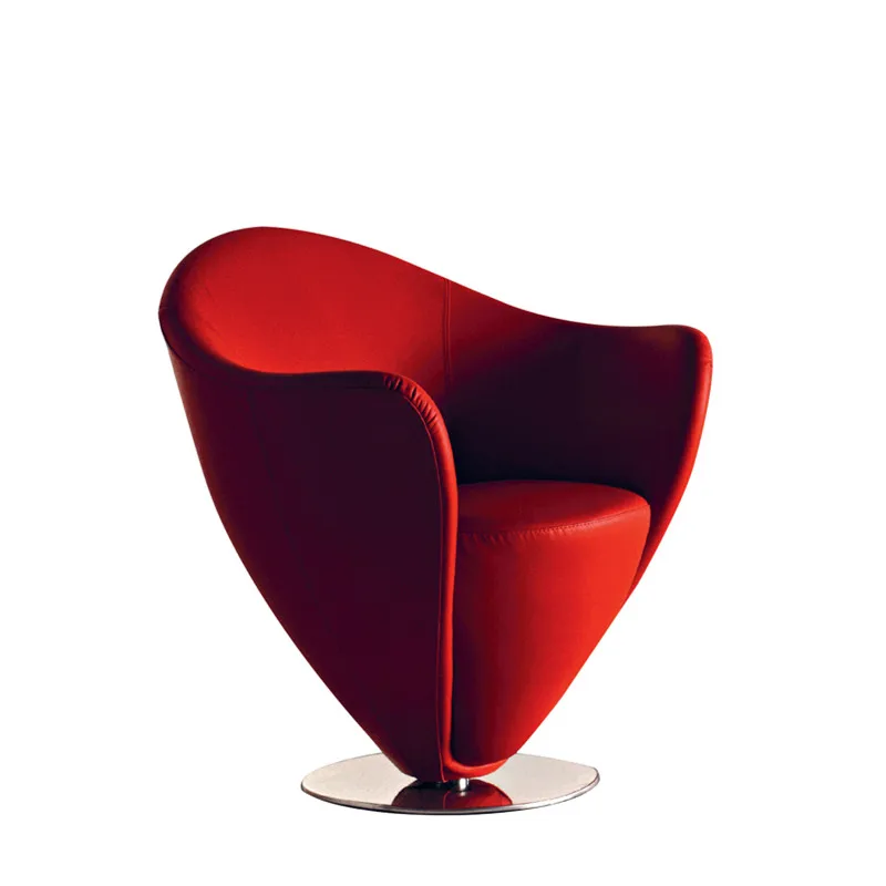 FRP Model Room Heart-shaped Leisure Sofa Hotel Lobby Reception Chair