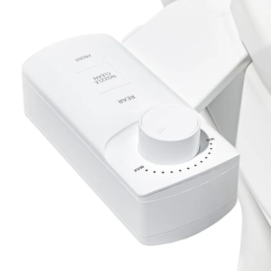 

BIGCOW Ultra-Slim Bidet Attachment Self-Cleaning Dual Nozzle Front/Rear Wash One-Finger Command Ergonomic 3+1 Tactile Controls