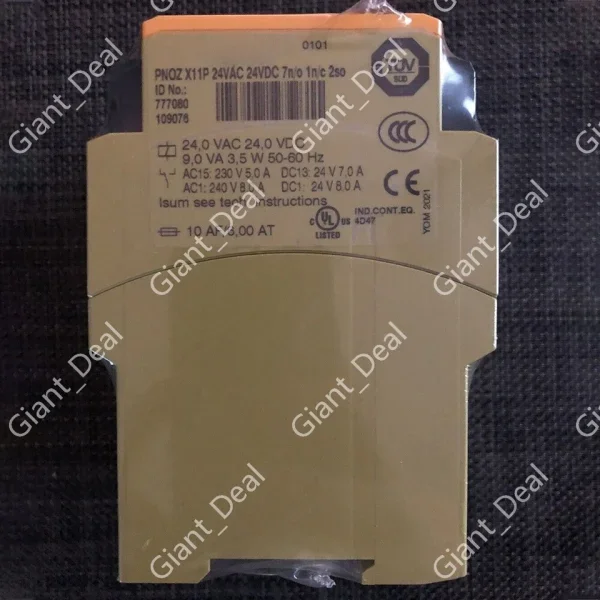 

New for X11p 777080 Safety Relay Emergency Stop 24vacdc 7n/o 1n/c 2so Brand New Original Spot Plc