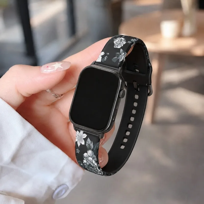 Bracelet for Huawei Watch Fit3/4/4 pro/5/5 pro Fashion Women Printed Silicone Strap Soft Replacement Smart Watch Wristband