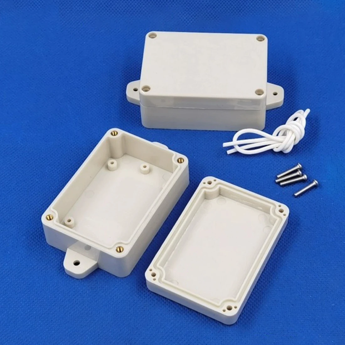 Waterproof Plastic Project Box, Instrument Enclosure, DIY, 83x58x33mm, L * W * H, New, 5Pcs