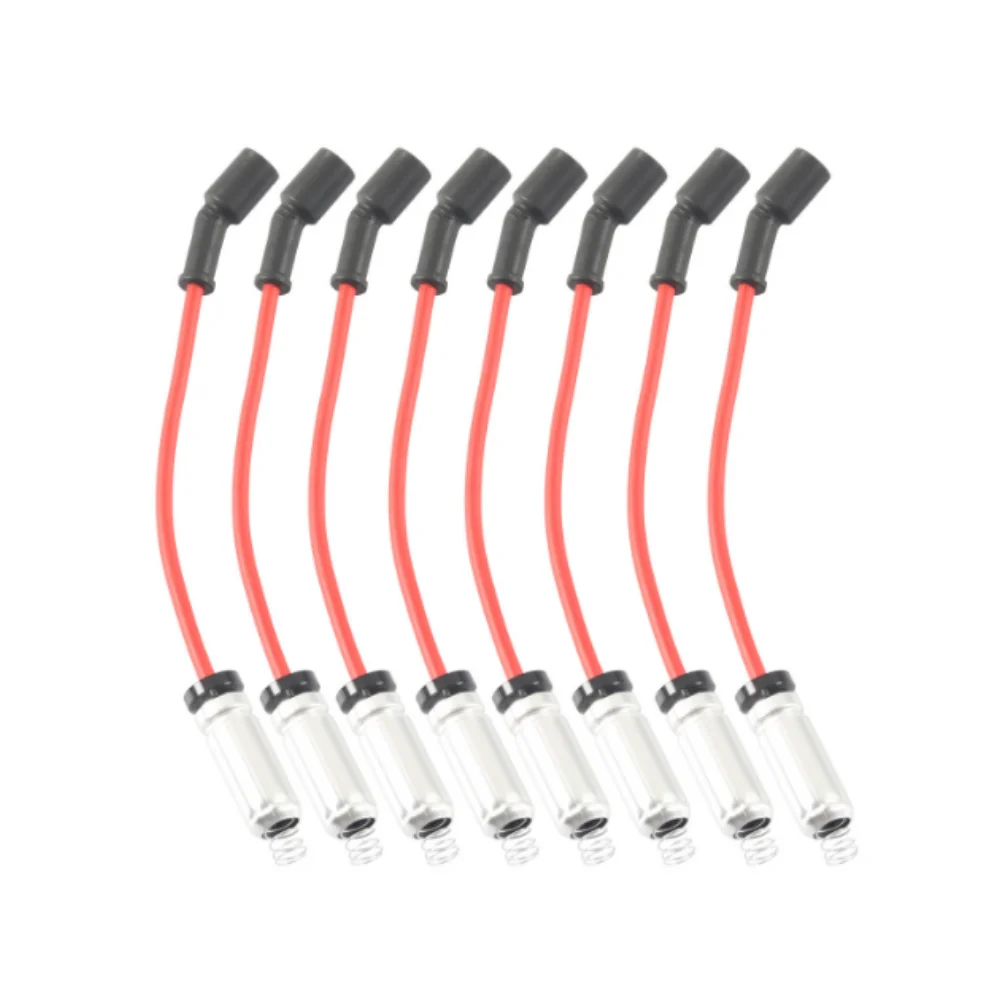 MOVOTOR Red Spark Plug Ignition Wire Set For Chevy GMC Silverado Tahoe Suburban V8 Cadillac Escalade