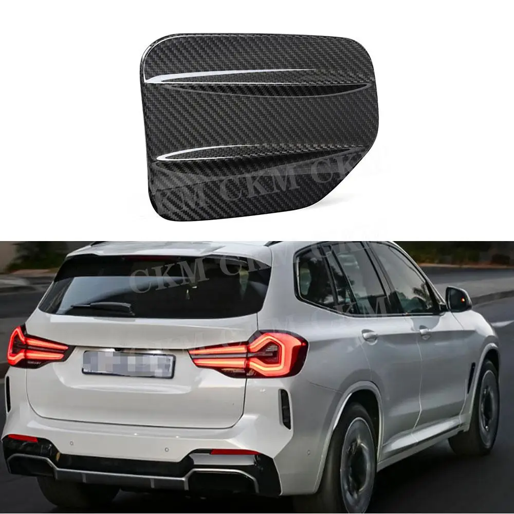 

Carbon Fiber Fuel Tank Cap Cover Trim Body Kits For BMW iX3 G08i 2022 FRP Black Car Exterior Oil Fuel Tank Cap Decoration