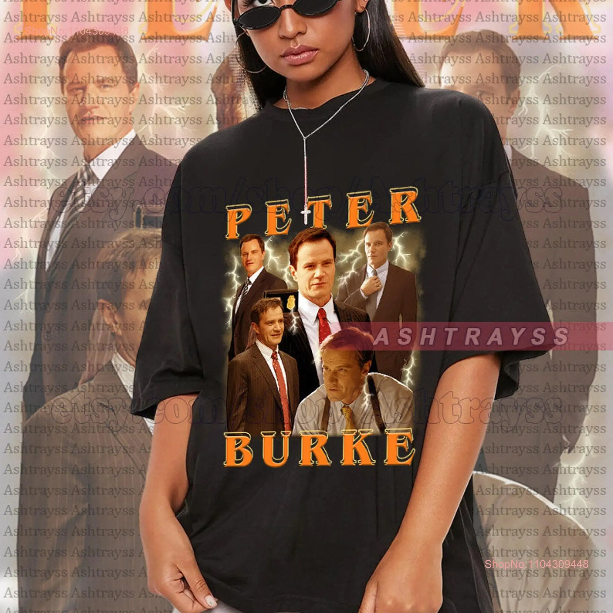 Agent Peter Burke Vintage tee long or short sleeves