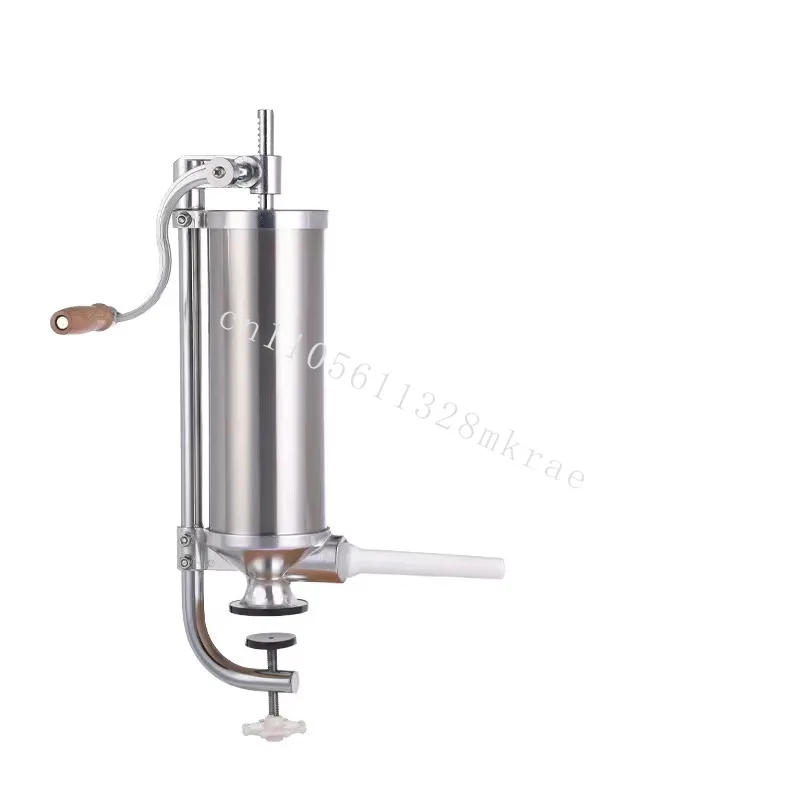 

New Direct Sales Stainless Steel Sausage Filler Crossover Clamp Type Household Manual Metal Sausage Making Machine