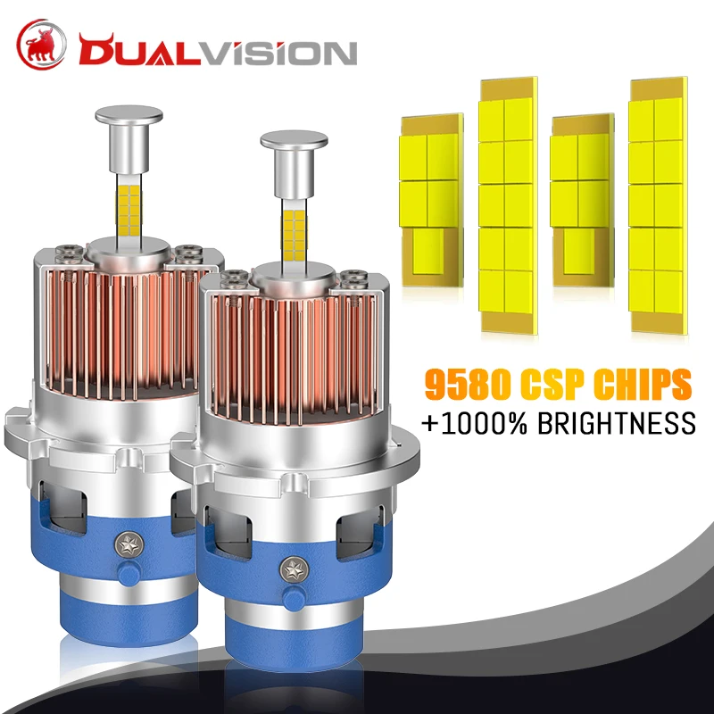 

Dualvision 360 Led D4S D2S D2R D3R Автомобильная фара Canbus 3D CSP Чип Супер яркий 6000K 1:1 Автомобильный светильник 12 В 24 В Мотоциклетная HID лампа