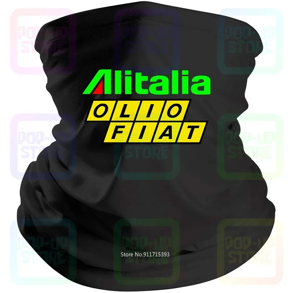 Alitalia Olio فيات ريترو رالي سباق S 131 Abarth Wrc Ritmo سباق أسود باندانا قناع وشاح الرقبة الجراب غطاء للفم