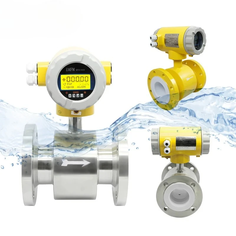 Transmitter Low Cost Water Flow Meter Liquid Electromagnetic Flowmeter