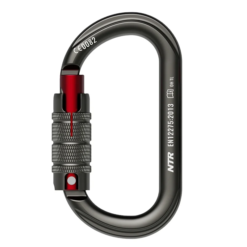 

NTR Aluminum Oval outdoor rock climbing carabiner for working at high snap hook