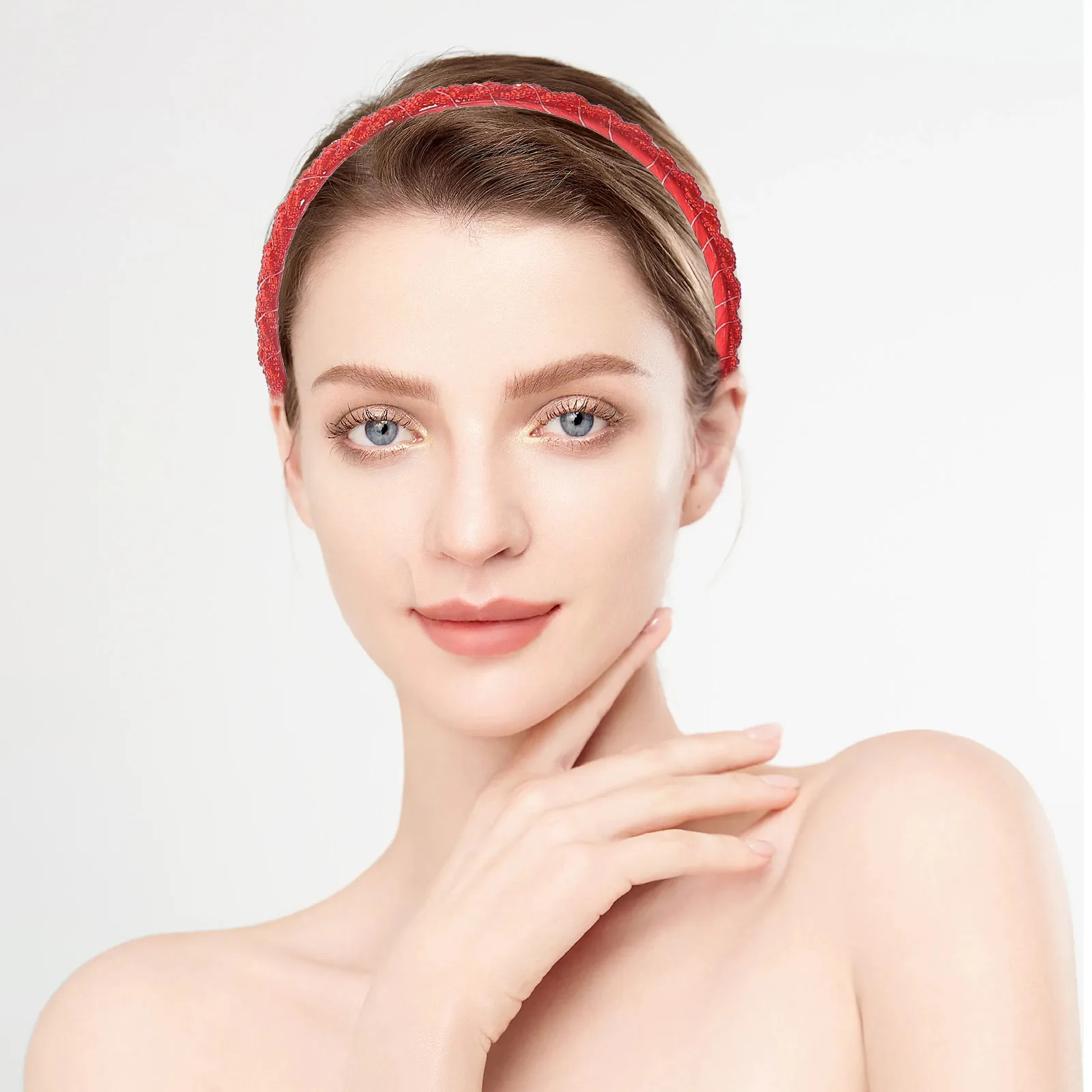

6pcs Pearl Headbands Wide Hairband Elegant Accessories for Women Stylish Pearl Decorations Comfortable Spa Headbands