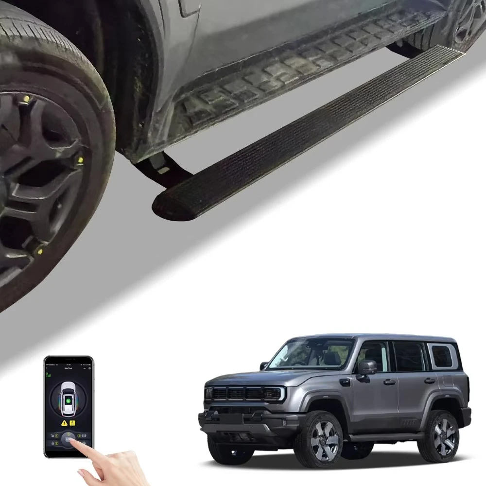 

Super Price Electric Retractable Side Steps with LED Lights - Car Pedal for 2025 Shanhai T2 4W