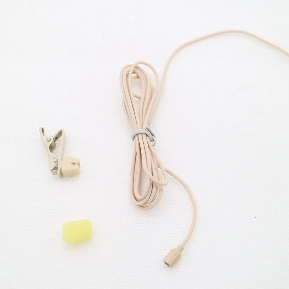 무선 라펠 라발리에 마이크, 젠하이저 G1 G2 G3 G4 교체용 오리지널 타이 클립 마이크, 3.5mm 스테레오 잠금 나사