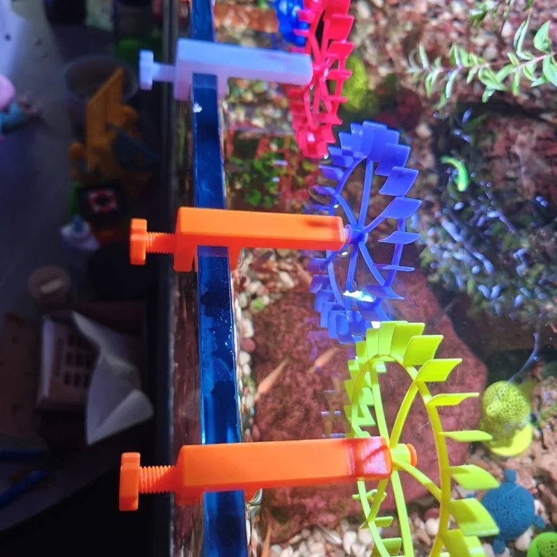 Fish Tank Outlet Windmill, and Marine Tank Outlet Windmill,3D-Printed Creative Fish Tank Decorations, 100% Safe Material
