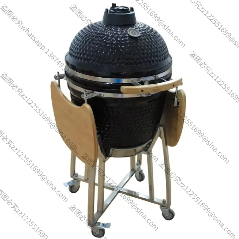 Suitable for 21 Inch Ceramic Carbon Grill American High-end Patio Barbecue Grill Dinner Braising Oven