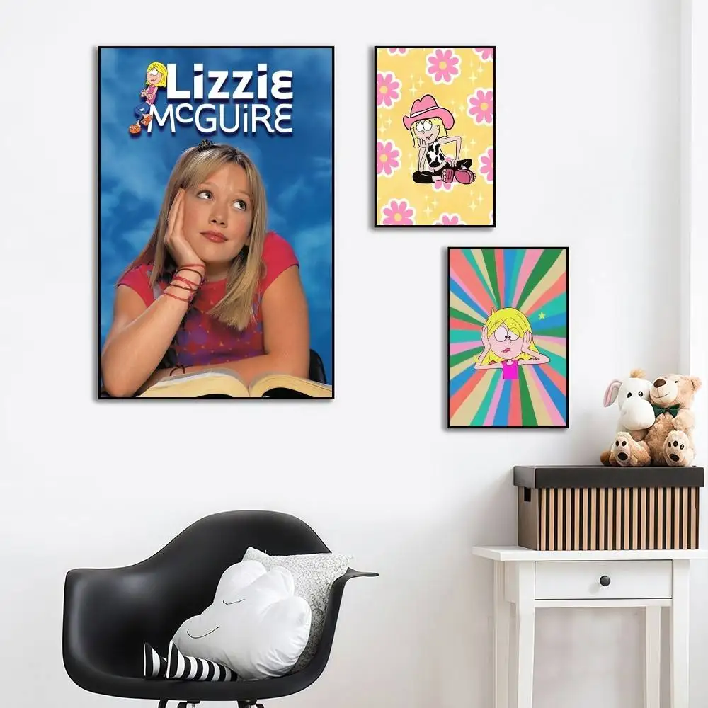 TV L-Lizzie McGuire High-End Fashion POSTER Sticker For Living Room Entryway Luxury Home Decor