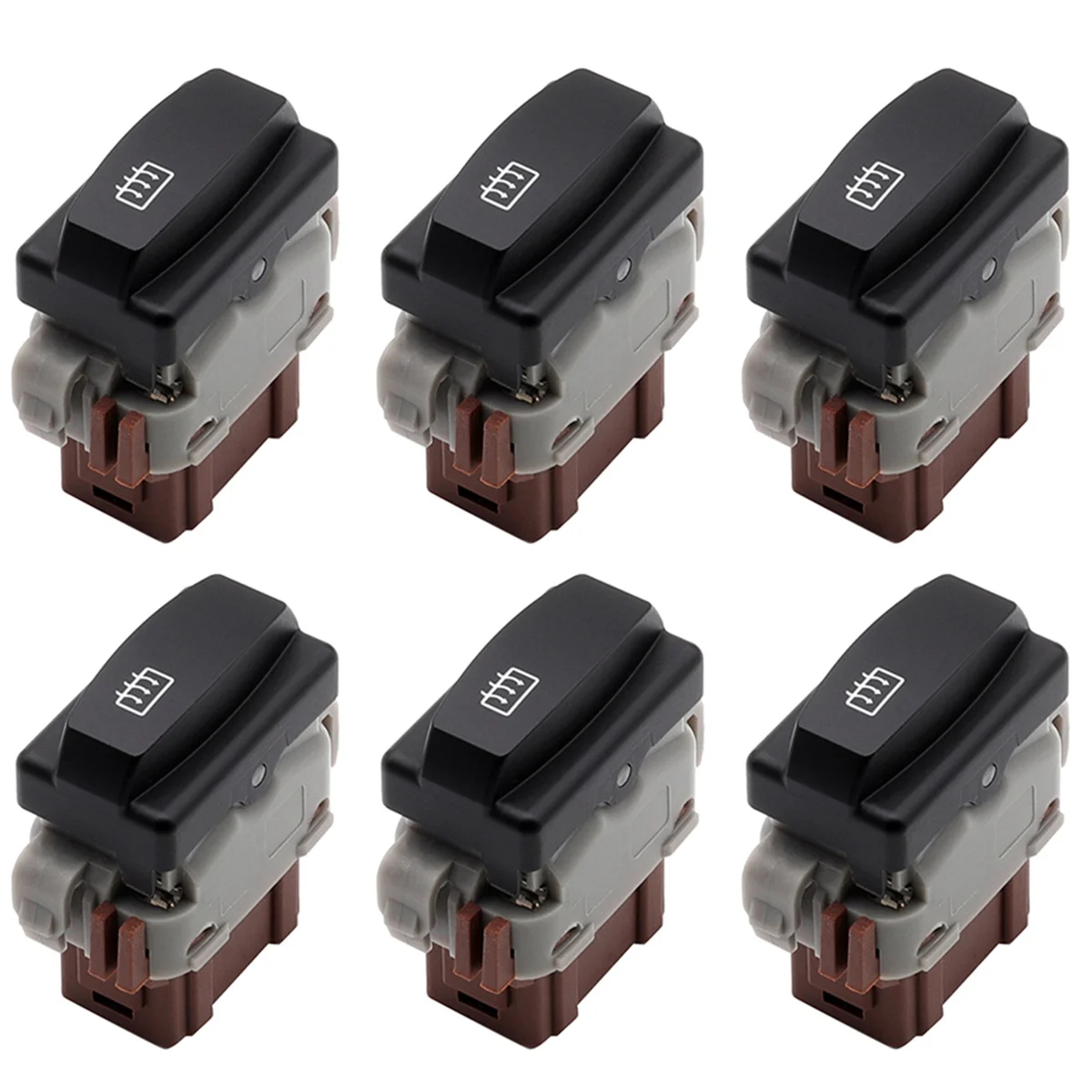 6X 253507278R Car Heat Switch 25350-7278R 6Pin for Renault Logan 2011-2014 Renault DusI 2011-2014.