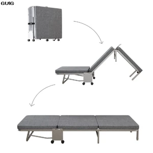 Tri-Fold Office Guig Bett mit harter Brett, klappbares Einzelbett, Atthtsbett, Nickerchenbett, Lagerbett, heiß, neu, heiß 10 Hauptverkaufsbett Chao - №7
