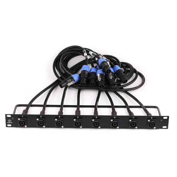 2*1.5mm² 1 Meter 8/12/16 Channel Speakon Cable Sound Equipment Stage Performance Audio Speakon for Flight Case Cabinet Panels