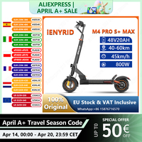 iENYRID M4 PRO S+ MAX EScooters 800W Motor 48V 20Ah Battery Electric Scooter Aldult 10 inch Off-road Tire City Folding E-Scooter