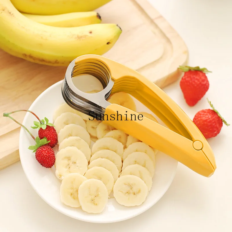 Banana slicer, stainless steel sausage tool, fruit splitter, ham sausage cutting artifact