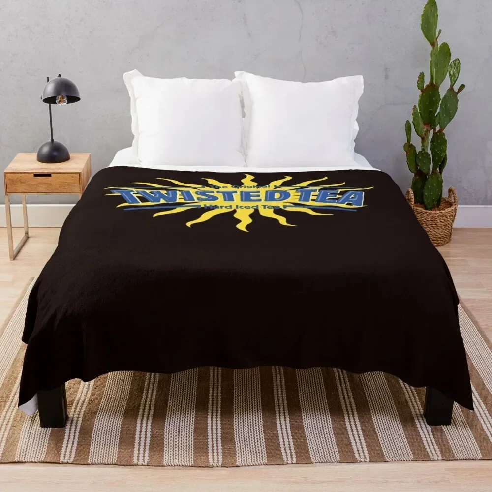 

Twisted Tea Logo Throw Blanket Warm Flannel Blanket for Couch Chair Bedroom