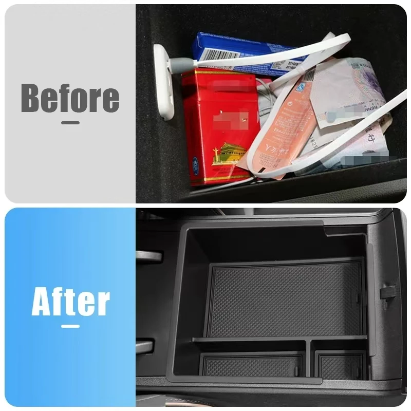 For Chery Omoda 5 C5 E5 FX 2022 2023 2024 Center Console Armrest Storage Box ABS Car Tray Tidying Sundries Packing Organizer