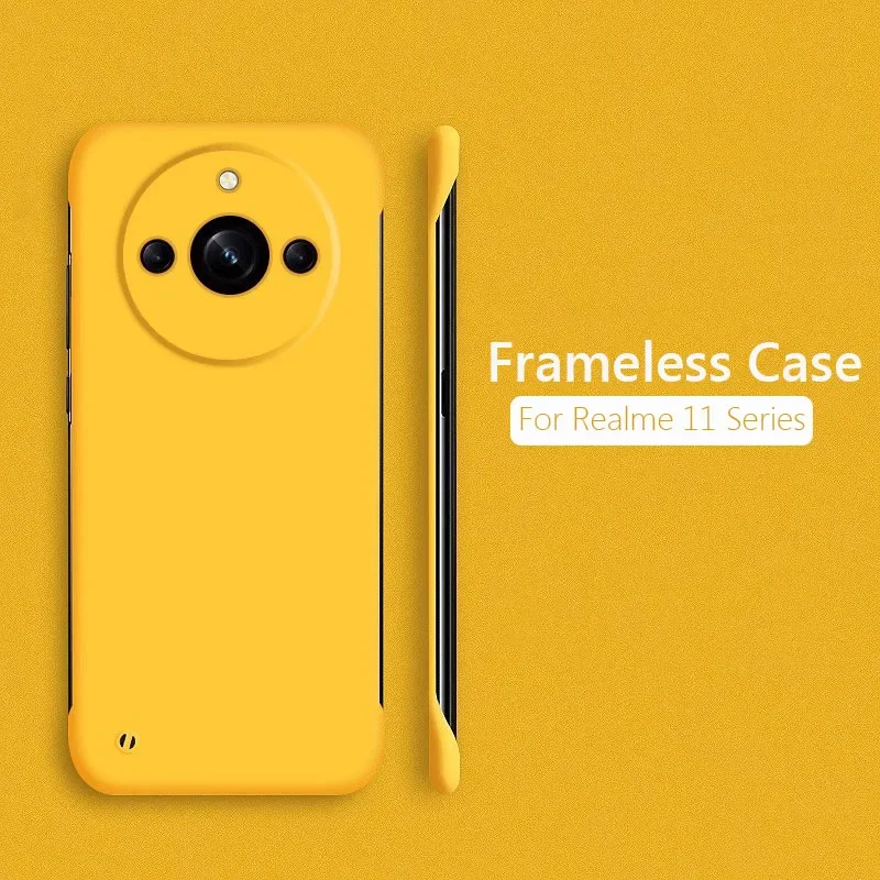 Frameless Slim Matte Hard PC Back Cover Case For Realme 11 Pro Plus Realme11 Pro+ Plus 5G ShockProof Fundas Coque