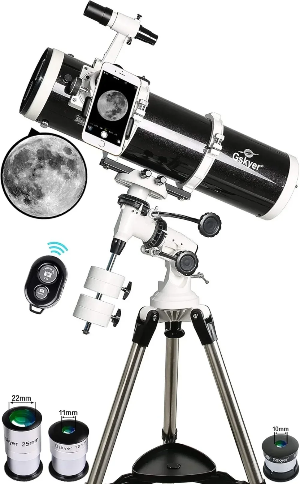 Telescope 130EQ Professional Astronomical Reflector Telescope German Technology Scope EQ-130 Toothless Focusing Base