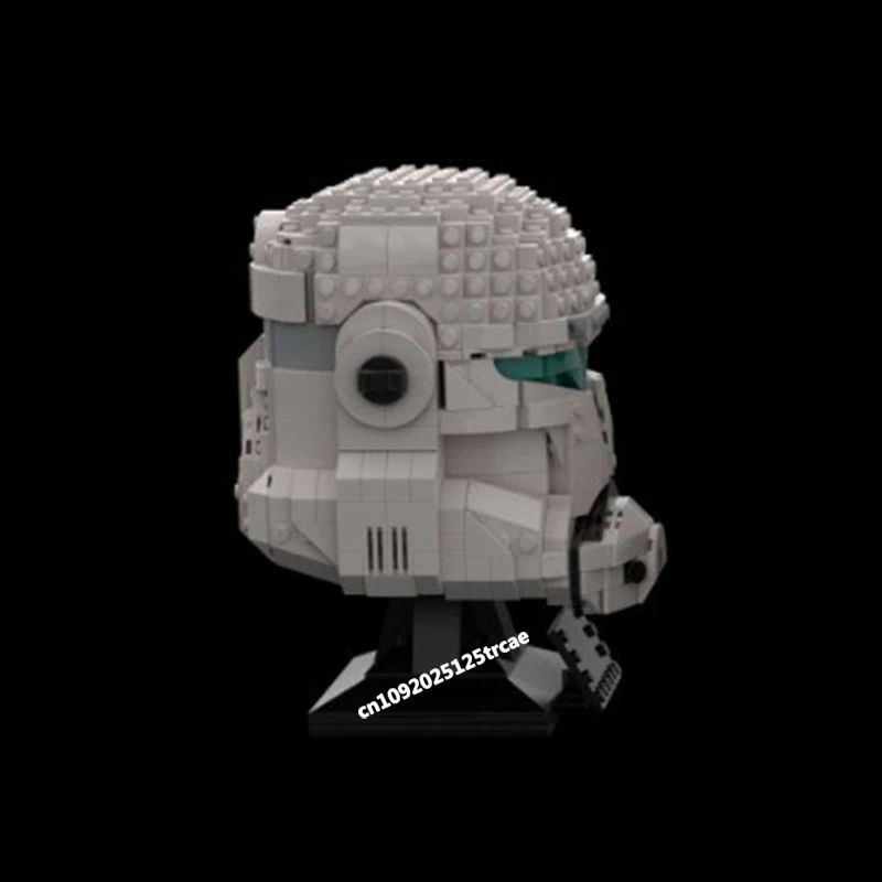 Nueva serie Space Wars, casco de personaje de película, modelo de Comando, bloques de construcción Diy, Ideas creativas, juguetes para niños, regalo de cumpleaños y Navidad