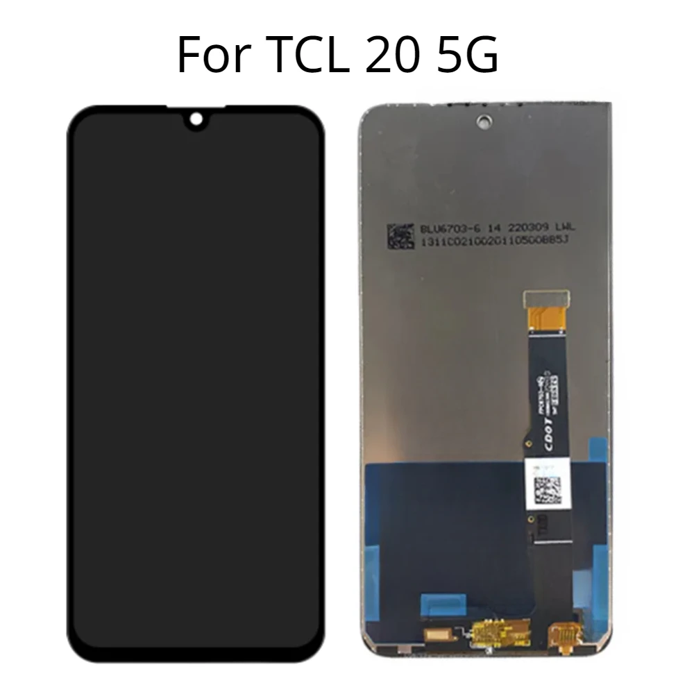 

Для TCL 20 5G T781 T781K T781H ЖК-дисплей, сенсорная панель экран с цифровым преобразователем в сборе для TCL20 5G LCD