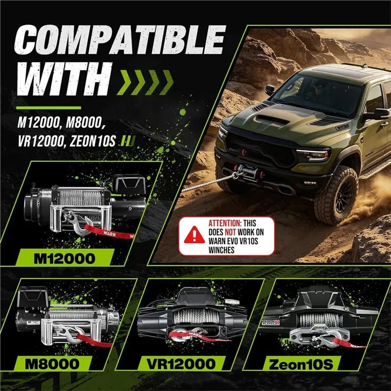 Reliable-Replacement Winch Hand Controller 83665 Plug-In Truck For Warn M8000 M10000 VR12000 Zeon 10S Remote