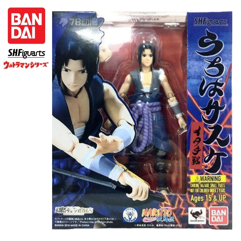 

Spot SaleIn Stock Bandai S H Figuarts Original Naruto Uchiha Sasuke Mol Doll Brand New Boxed Action Figure Anime Merchandise Fig