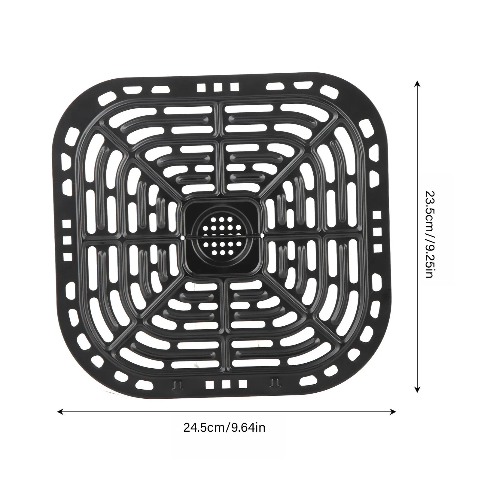 23.5x24.5cm フライヤー交換用グリルパン 304 ステンレス鋼フライヤー交換用クリスパープレートフライヤー交換用グリルパン