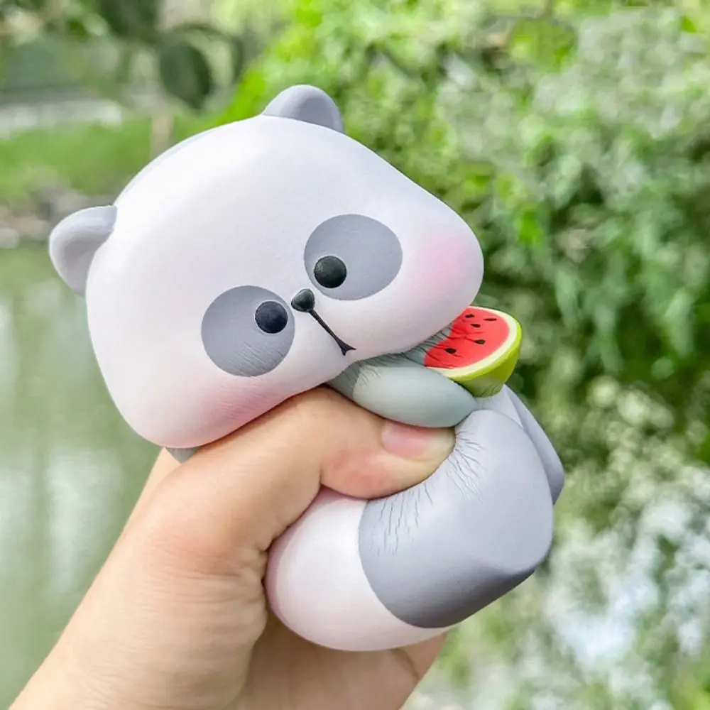 Slow Rebound Simulation Panda Toy Elastic Pinch PVC Panda Squeeze Toys Soft Handmade Animal Panda Fidgeting Toys Children Adult