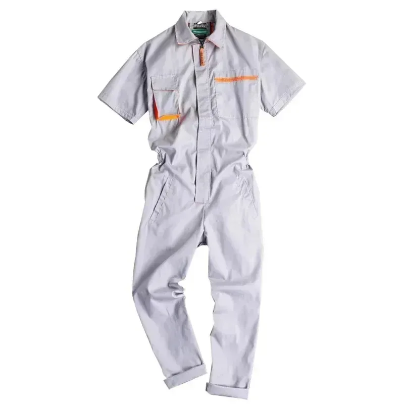 Arbeitsoverall Kurzarm Männer Frauen Schutzoverall Mechaniker Auto Arbeitskleidung Uniformen Sommer Übergröße