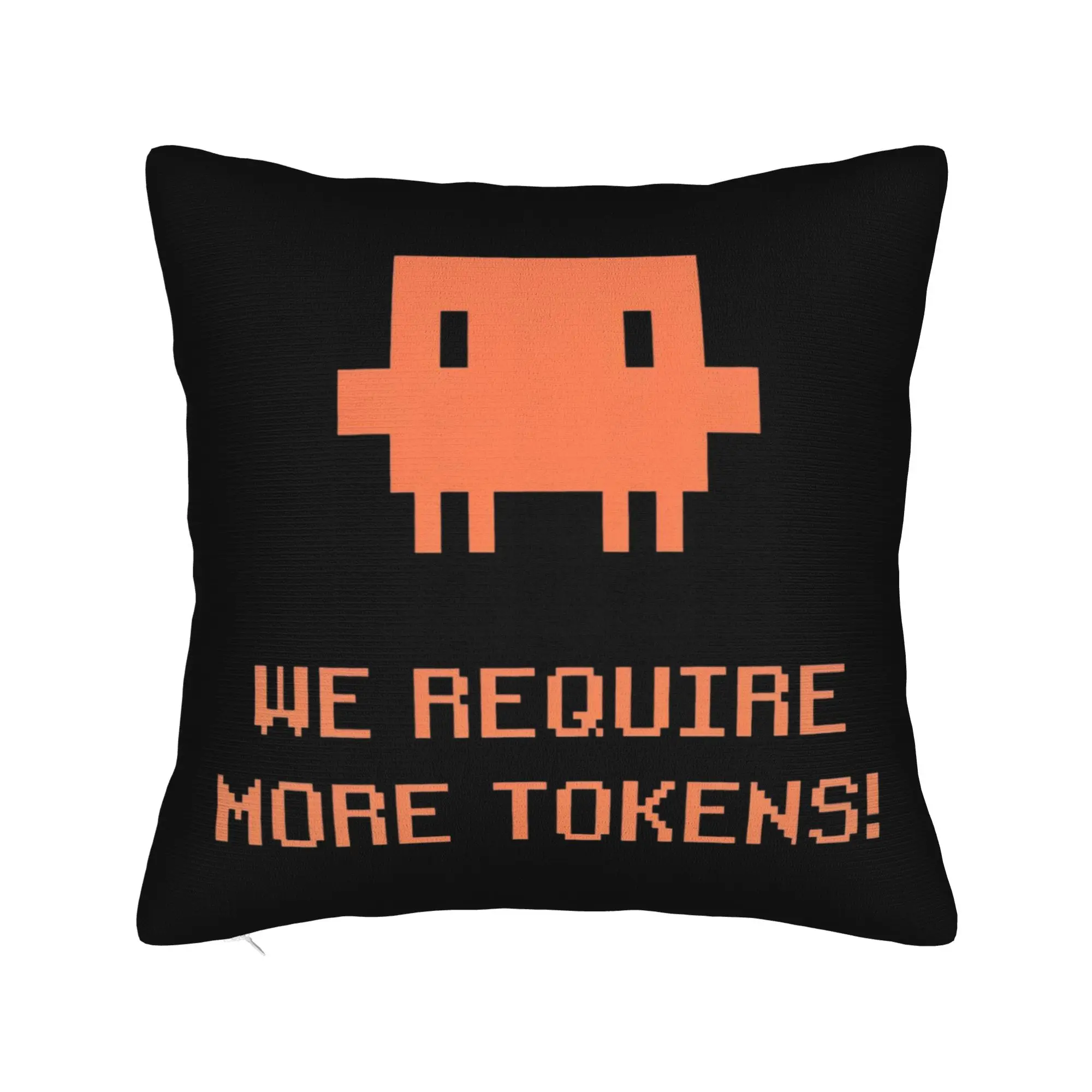 We Require More Tokens! Pixel Ananx1 Ai Meme Claude Pillow Case  Comfy Pillow Cover Vintage Pillowcases For Living Room Chair