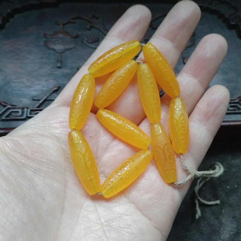 Ruyi Dzi Yellow Aga…