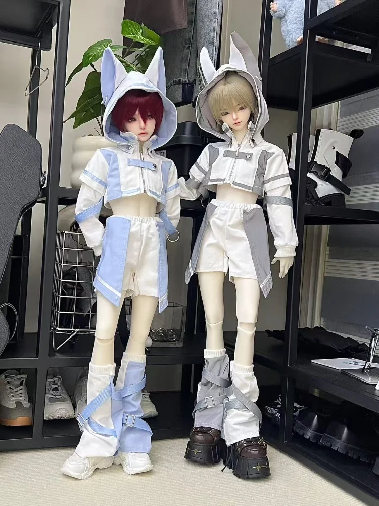 

Одежда для кукол BJD для кукол 1/4, синий, серебристый комплект, аксессуары для одежды для кукол (без кукол)