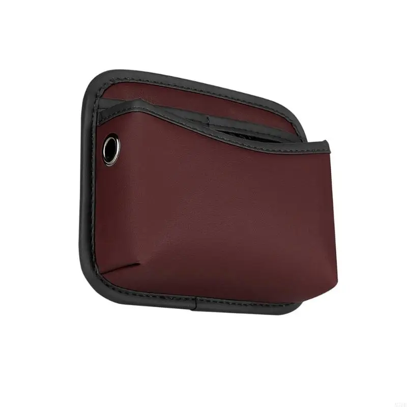 M76E 2-teilige Auto-Aufbewahrungstasche, Selbstklebende Fahrzeugtasche mit Netzfach für die Aufbewahrung auf der Rückenlehne und in der Konsole – Detail 4