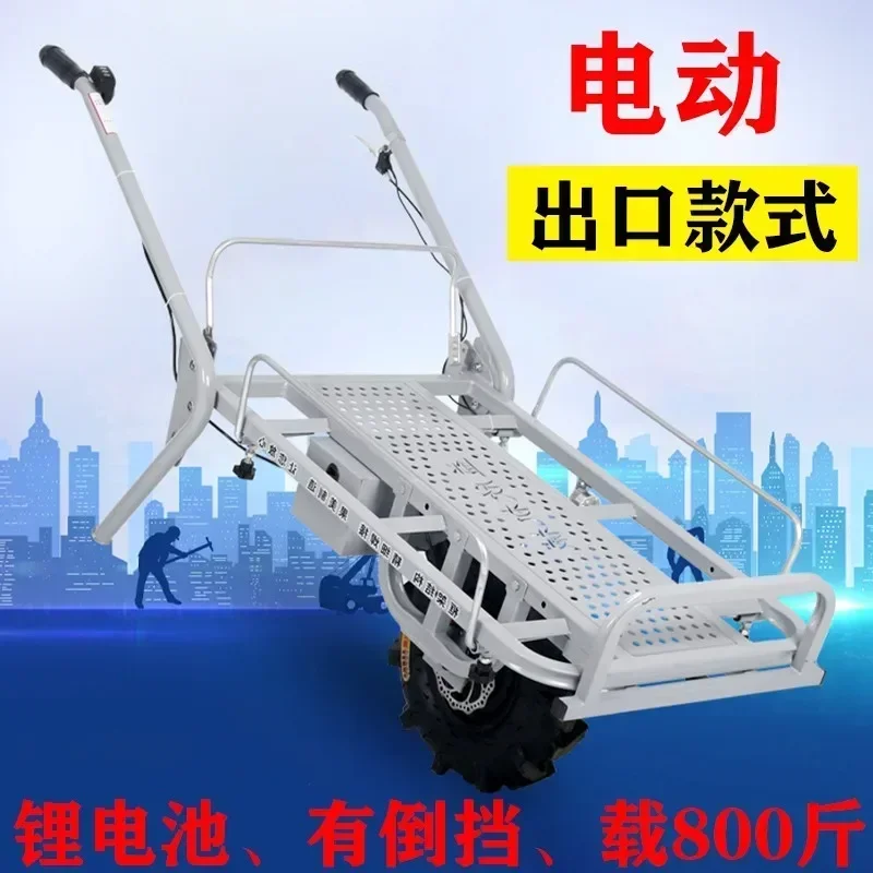 

Agricultural electric unicycle hand push chicken bus lithium battery climbing hill small orchard transportation single Hot sales